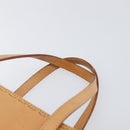 Burberrys Nova Check Hand Bag Canvas Beige Silver Auth 208762A-8