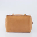 Burberrys Nova Check Hand Bag Canvas Beige Silver Auth 208762A-5