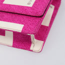 BVLGARI Shoulder Bag Canvas Pink Gold Auth 208763A-8