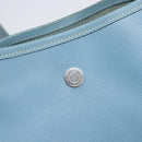 HERMES Vespa PM Shoulder Bag Courchevel Leather Light Blue Silver Auth 208764A-15