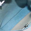 HERMES Vespa PM Shoulder Bag Courchevel Leather Light Blue Silver Auth 208764A-19