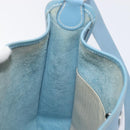 HERMES Vespa PM Shoulder Bag Courchevel Leather Light Blue Silver Auth 208764A-20