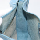 HERMES Vespa PM Shoulder Bag Courchevel Leather Light Blue Silver Auth 208764A-21