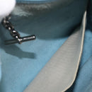 HERMES Vespa PM Shoulder Bag Courchevel Leather Light Blue Silver Auth 208764A-22