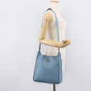 HERMES Vespa PM Shoulder Bag Courchevel Leather Light Blue Silver Auth 208764A-24