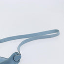 HERMES Vespa PM Shoulder Bag Courchevel Leather Light Blue Silver Auth 208764A-8