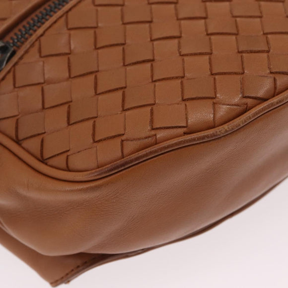 Bottega Veneta INTRECCIATO Body Bag Leather Brown Auth 208766V