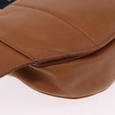 Bottega Veneta INTRECCIATO Body Bag Leather Brown Auth 208766V-20