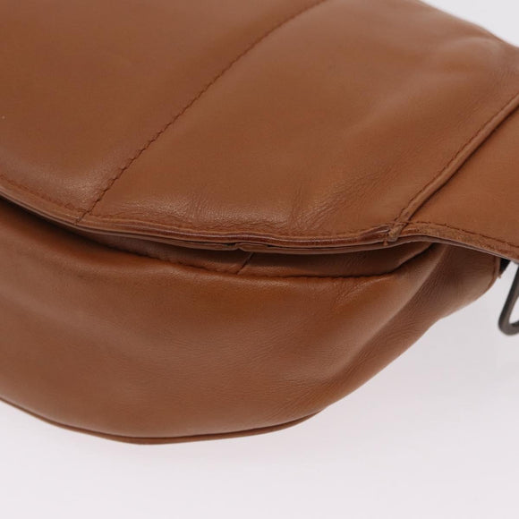 Bottega Veneta INTRECCIATO Body Bag Leather Brown Auth 208766V
