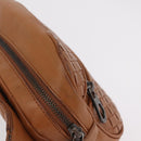 Bottega Veneta INTRECCIATO Body Bag Leather Brown Auth 208766V-6