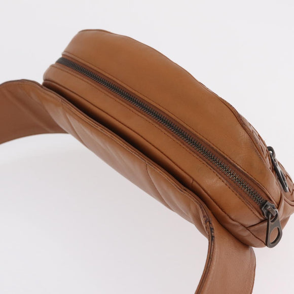 Bottega Veneta INTRECCIATO Body Bag Leather Brown Auth 208766V