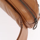 Bottega Veneta INTRECCIATO Body Bag Leather Brown Auth 208766V-9