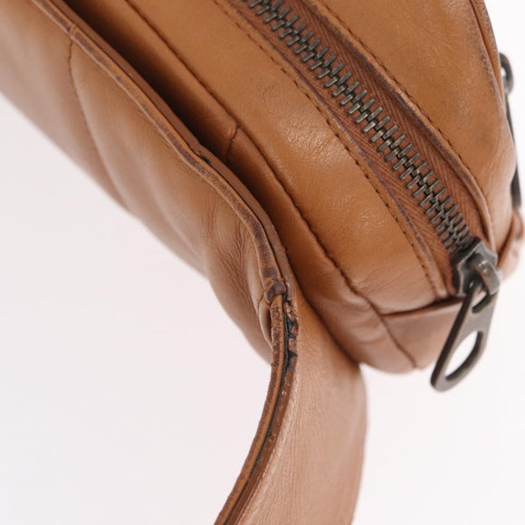 Bottega Veneta INTRECCIATO Body Bag Leather Brown Auth 208766V