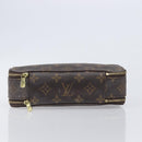 LOUIS VUITTON Monogram Trousse Brush MG Cosmetic Pouch M47505 LV Auth 208767-8