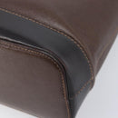BURBERRY Shoulder Bag Leather Brown Gold Auth 208768A-10