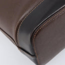 BURBERRY Shoulder Bag Leather Brown Gold Auth 208768A-17