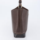 BURBERRY Shoulder Bag Leather Brown Gold Auth 208768A-4