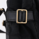 CHANEL New Travel Line Shoulder Bag Canvas Black Gold CC Auth 208770A-17