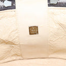 FENDI Zucca Canvas Vanity Hand Bag Black Brown Auth 208771-10