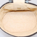 FENDI Zucca Canvas Vanity Hand Bag Black Brown Auth 208771-11