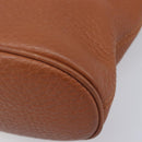 Coach Shoulder Bag Leather Brown Gold Tone Auth 208772A-10