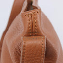 Coach Shoulder Bag Leather Brown Gold Tone Auth 208772A-14