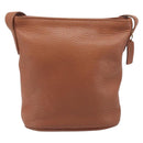 Coach Shoulder Bag Leather Brown Gold Tone Auth 208772A-2