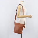 Coach Shoulder Bag Leather Brown Gold Tone Auth 208772A-23