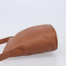 Coach Shoulder Bag Leather Brown Gold Tone Auth 208772A-5