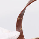 BURBERRY Nova Check Hand Bag PVC Beige Gold Auth 208776A-9