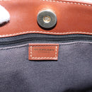 BURBERRY Nova Check Hand Bag PVC Beige Gold Auth 208776A-19