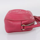 GUCCI Shoulder Bag Leather Pink Gold 308364 Auth 208778-5