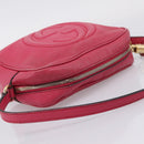 GUCCI Shoulder Bag Leather Pink Gold 308364 Auth 208778-6