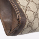 GUCCI GG Supreme Clutch Bag PVC Beige Auth 208779A-9