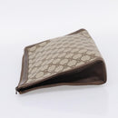 GUCCI GG Supreme Clutch Bag PVC Beige Auth 208779A-3