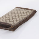 GUCCI GG Supreme Clutch Bag PVC Beige Auth 208779A-5