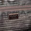 PRADA Chain Shoulder Bag Nylon Brown Gold Auth 208781A-19