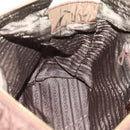 PRADA Chain Shoulder Bag Nylon Brown Gold Auth 208781A-22