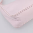 PRADA Hand Bag Nylon Pink Silver Auth 208783A-15