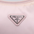 PRADA Hand Bag Nylon Pink Silver Auth 208783A-19