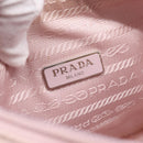 PRADA Hand Bag Nylon Pink Silver Auth 208783A-20