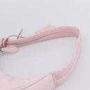 PRADA Hand Bag Nylon Pink Silver Auth 208783A-8