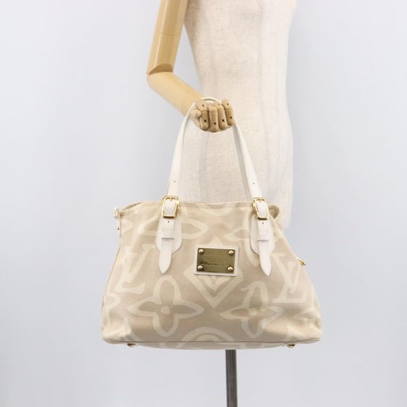 LOUIS VUITTON Cruise Line Taicienne PM Tote Bag Canvas Sabre M95674 Auth 208784V