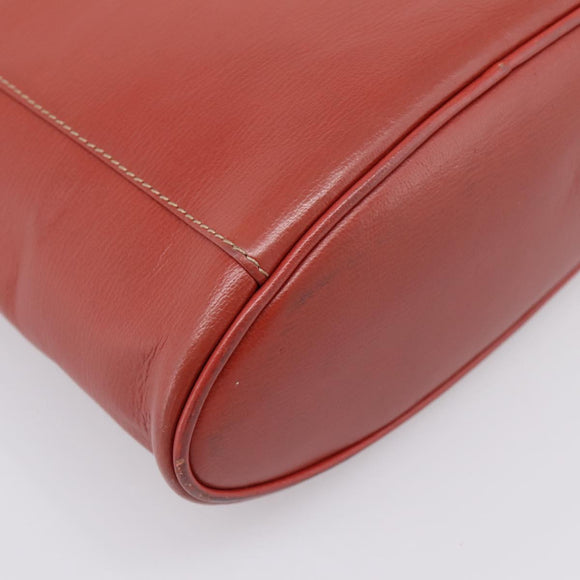LOEWE Velazquez Tote Bag Leather Orange Gold Auth 208785