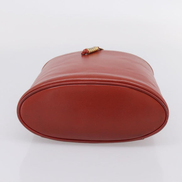 LOEWE Velazquez Tote Bag Leather Orange Gold Auth 208785