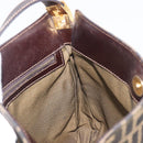 FENDI Zucca Canvas Mamma Baguette Shoulder Bag Brown Black Auth 208788V-17