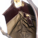FENDI Zucca Canvas Mamma Baguette Shoulder Bag Brown Black Auth 208788V-18
