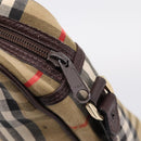 Burberrys Nova Check Shoulder Bag Canvas Beige Gold Auth 208790-10