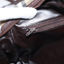 Burberrys Nova Check Shoulder Bag Canvas Beige Gold Auth 208790-21