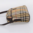 Burberrys Nova Check Shoulder Bag Canvas Beige Gold Auth 208790-3